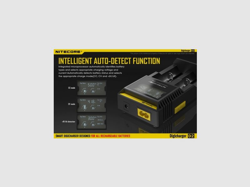 Ładowarka Nitecore Digicharger D2, zdjęcie 6 z 22