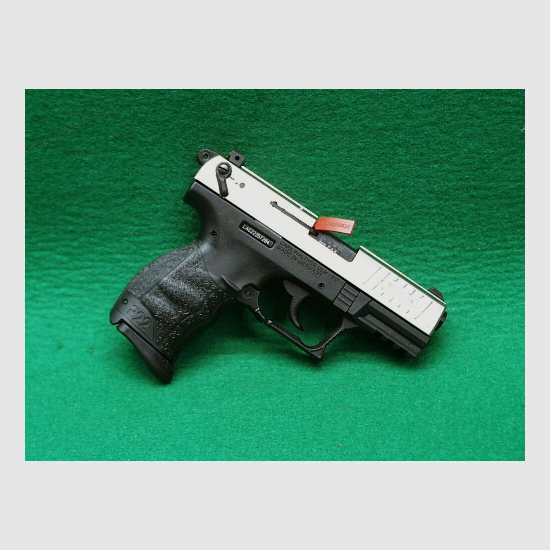 Pistolet à blanc Walther Schreckschuss P22Q, nickelé