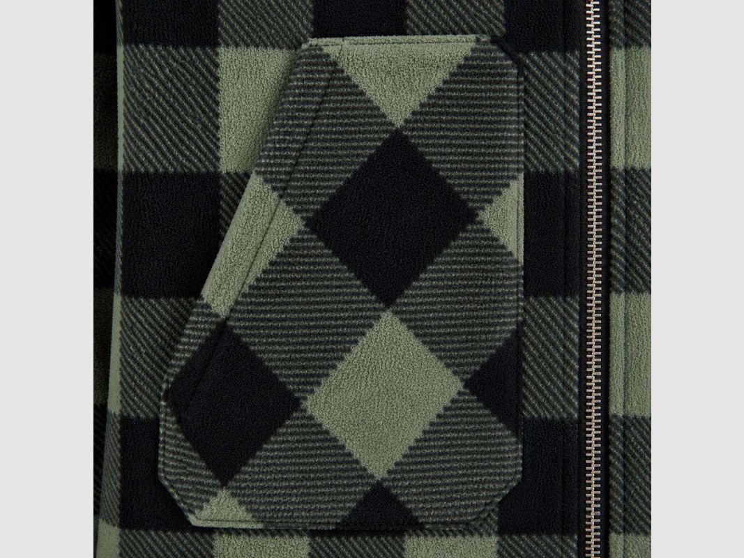 Polaire matelassée homme LMA® verte - 390 g/m² - Manches longues, image 6 sur 6