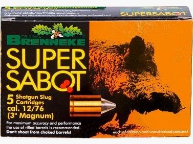 Cartuchos Brenneke Cal. 12/76 Caza 31,8gr. Supersabot 5 Un