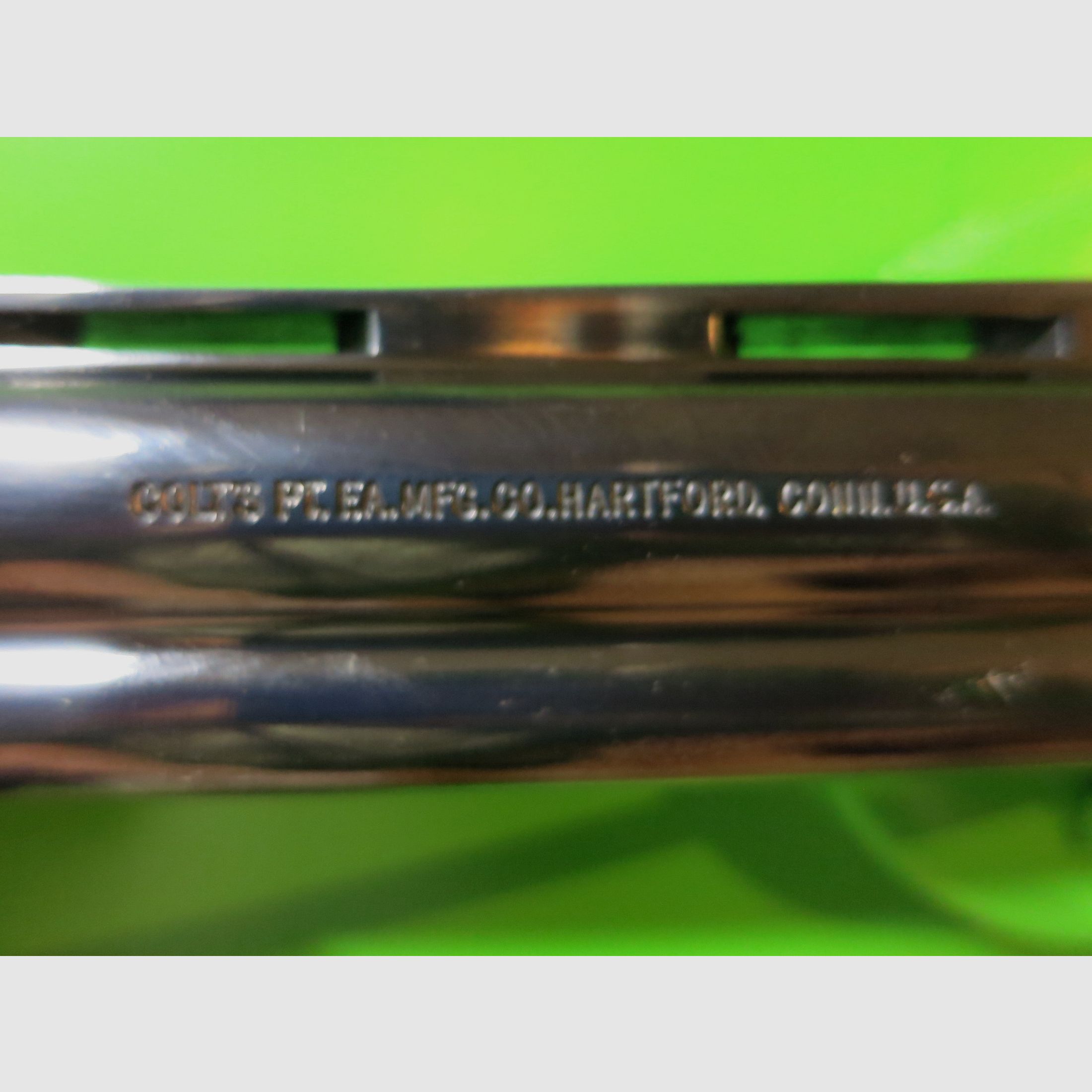 1985 COLT PYTHON, Royal Blue, .357 Magnum, 6" barrel, rubber sport grip #19-