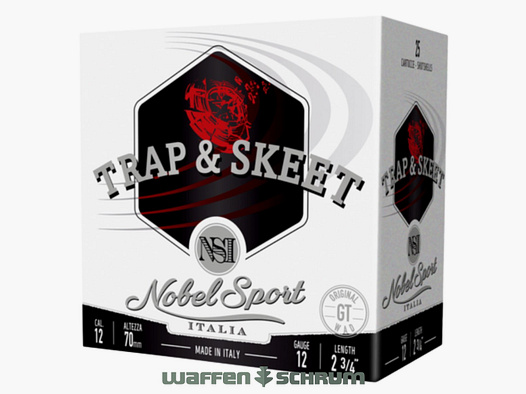 Nobel Sport Italia 12/70 Trap und Skeet Trap T7,5 2,4mm - 24g