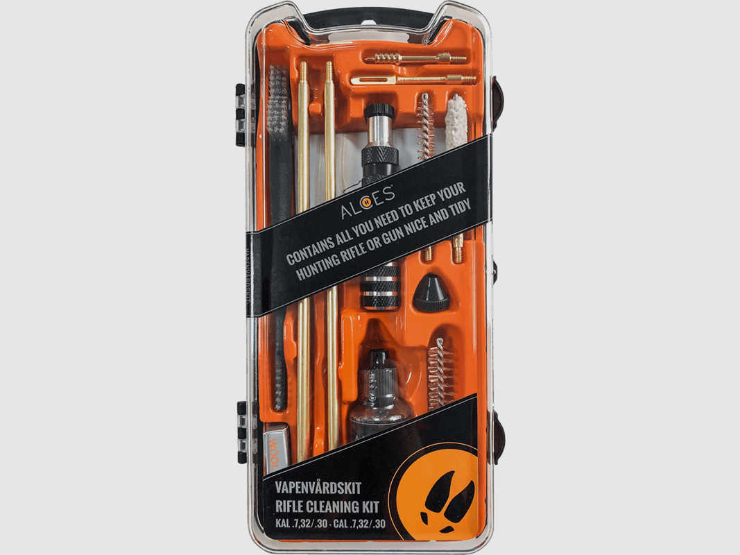 Cleaning set for rifles