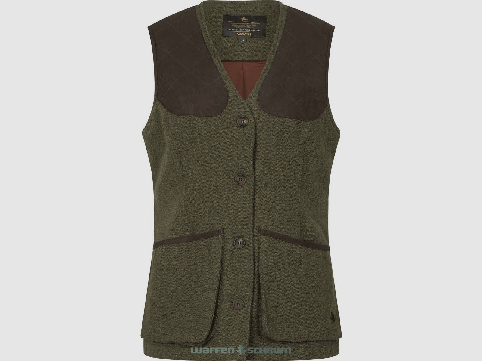 Seeland Weste Hillside Harriet Moss verde