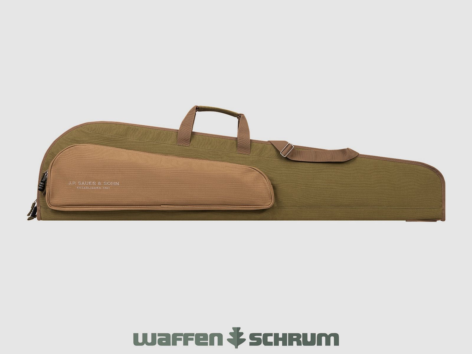 Sauer Büchsenfutteral Canvas Kurz 119 cm - Sepia 119 x 29,5 x 8 cm
