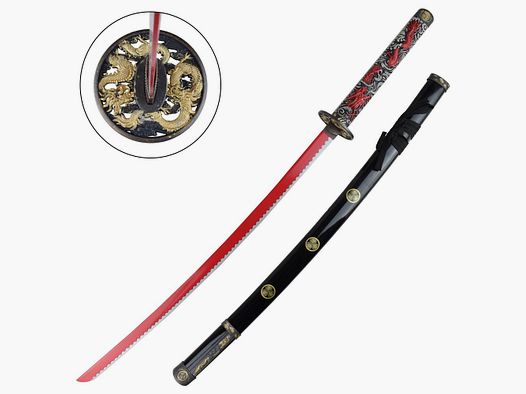Katana Suiro rot inklusive Saya