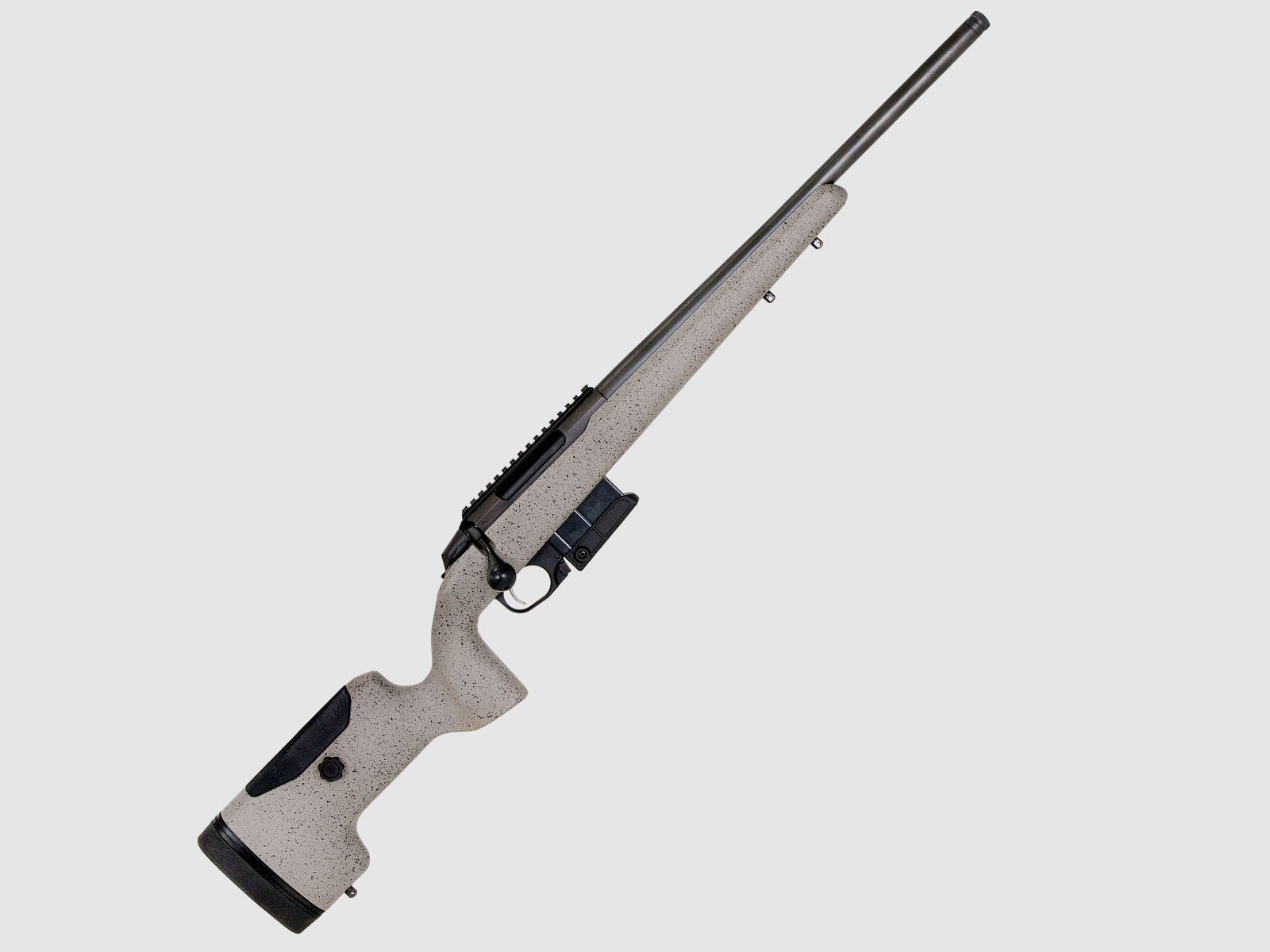 The T3x UPR (Ultimate Precision Rifle) rifle features a new super lightweight stock made from a mix of fiberglass and carbon fiber. In addition to its light weight, this stock ensures maximum rigidity.