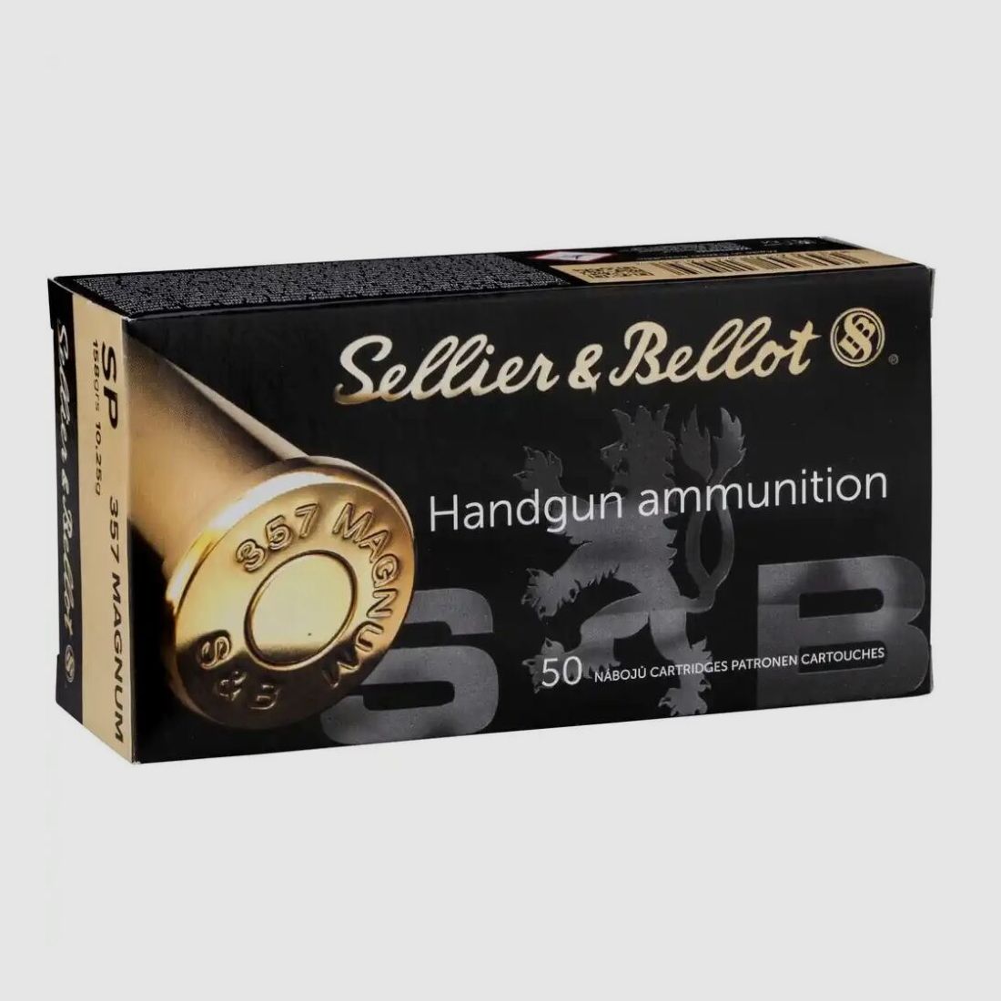 Sellier & Bellot 357Magnum punta de plomo 158grains 50x en la caja
