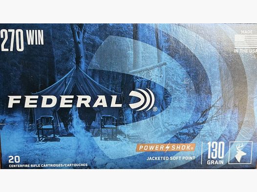 Federal .270Win PowerShok JSP 130grs - 20 Schuss