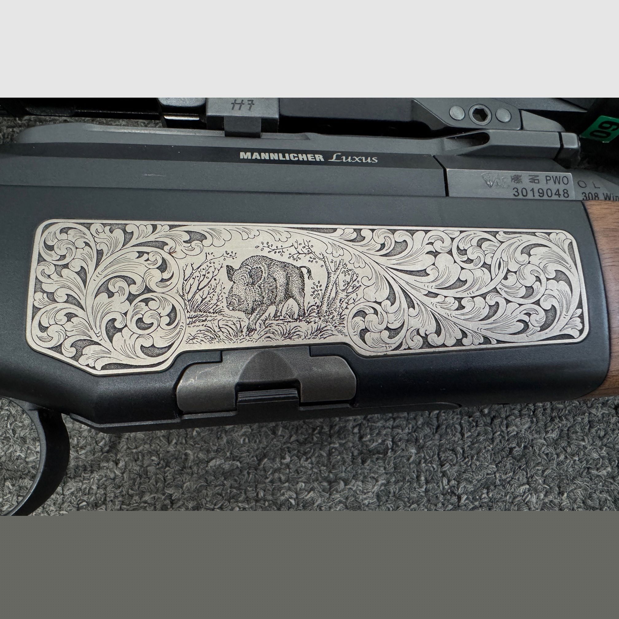 Steyr Mannlicher .308Win. + Zeiss  3-12x56 - Leuchtpunkt - M14x1 - LINKS !!!
