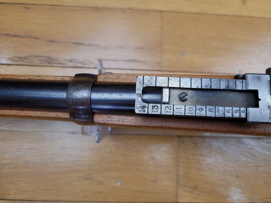Prächtiges Infanteriegewehr Mauser 1871/84 – Vollständig einheitliche Seriennummer – Preußisches Arsenal Spandau – Bedeutende Zuteilung an das 1. Grenadierregiment der Garde Kaiser Alexander – neuer Lauf – Stück in TBE ++, Bild 32 von 34