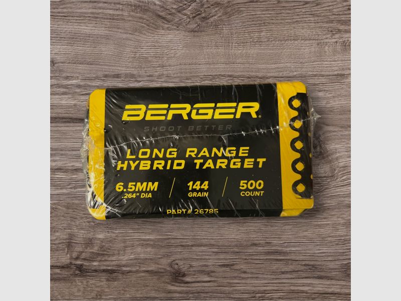 .264 144 gr Long Range Hybrid Target 100 Geschosse Berger