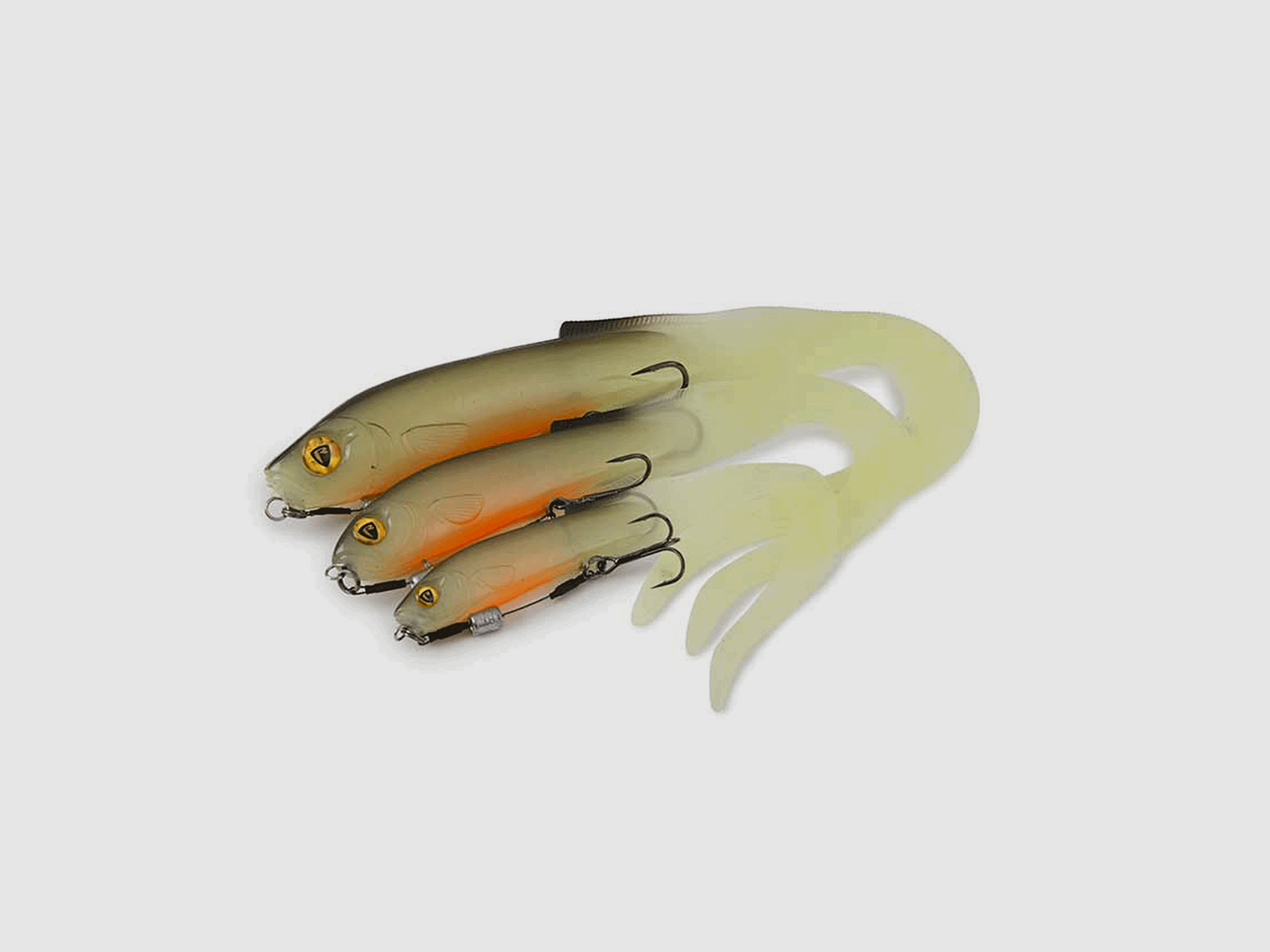 FOX RAGE – ULTRA UV SLICK EEL 28cm 11" | Weight 8g | Hook 1/0 | Wire 34kg | Hot Olive, image 2 of 2