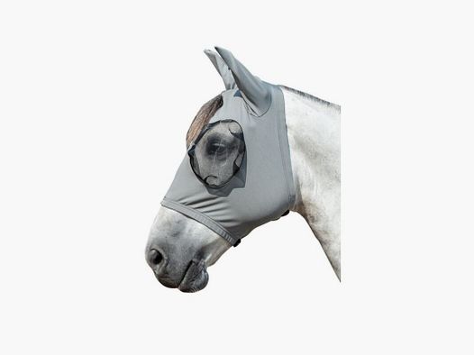 MÁSCARA ANTI MOSCAS PARA CABALLO COLOR GRIS
