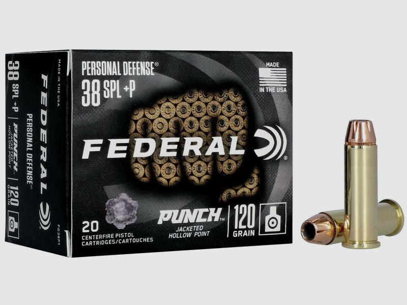 Federal Personal Defense Punch .38 Special 120GR JHP 20 Patronen