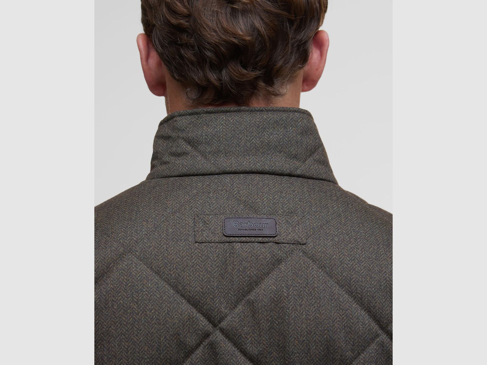 BARBOUR Chaqueta Acolchada de Invierno Shoveler Oliva