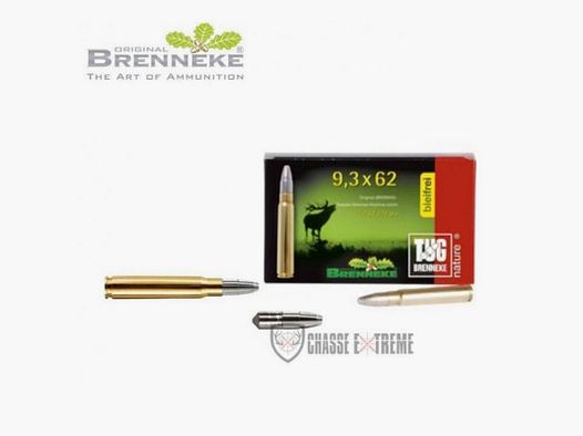 20 Munitions BRENNEKE TUG Cal 9.3x62 293Gr