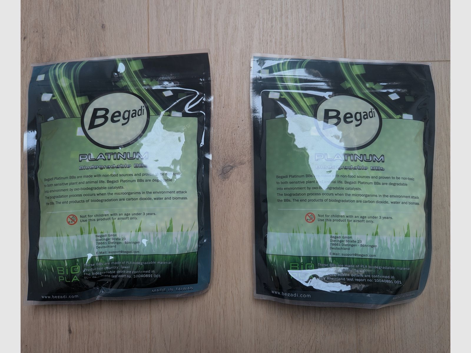 6,000 BEGADI Platinum Grade Bio 6mm Airsoft BBs, polished multiple times & specially hardened, 0.32g