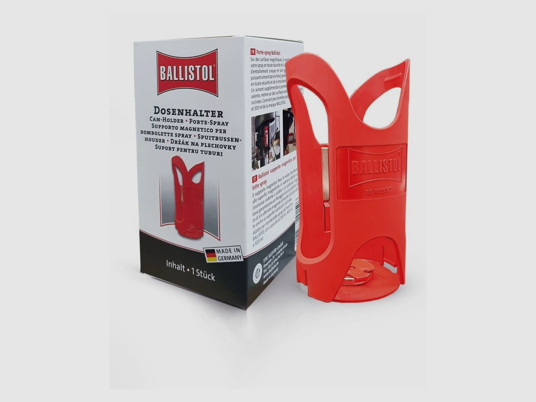 Ballistol Dosenhalter mit Magnet für alle Ballistol Spray-Dosen