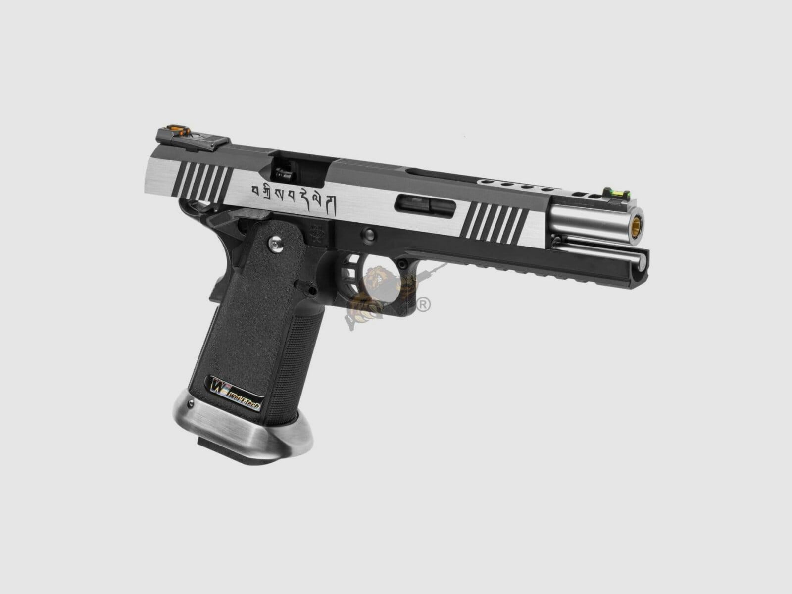 WE Hi-Capa 6 Force A Silver Barrel Full Metal GBB -F-