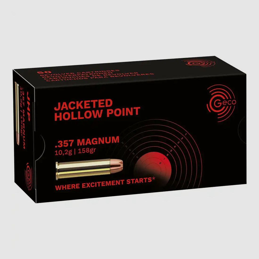Geco hollow point 158 grs - 50 pcs
