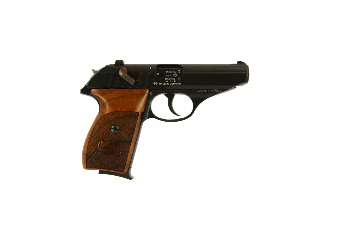 Mauser HSR Holzpistole .22 LR Selbstladepistole PP7
