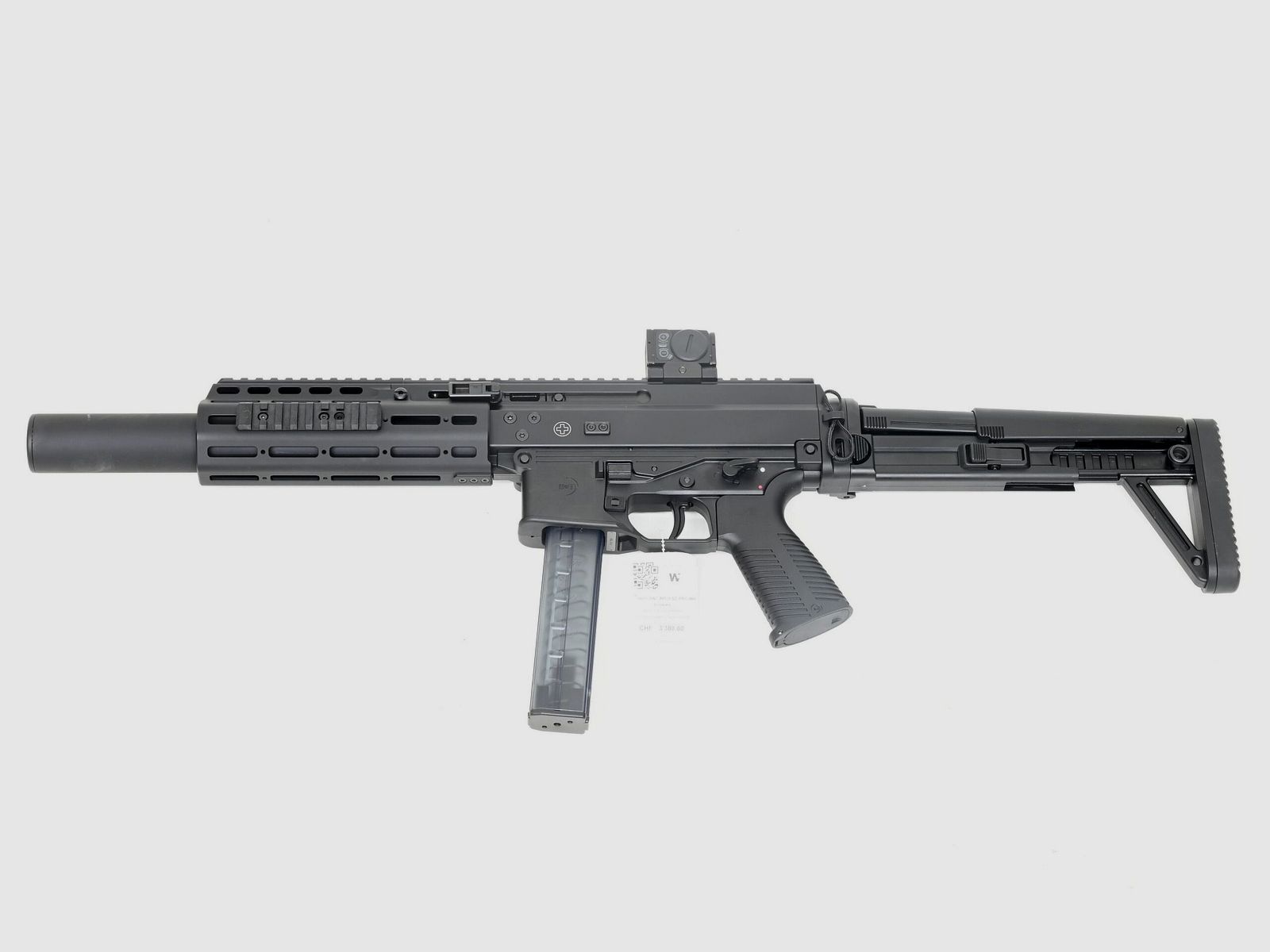 SL rifle B&T APC9 SD PRO MBT, black, 9x19, integrated suppressor, Aimpoint Acro P-2, image 1 of 3