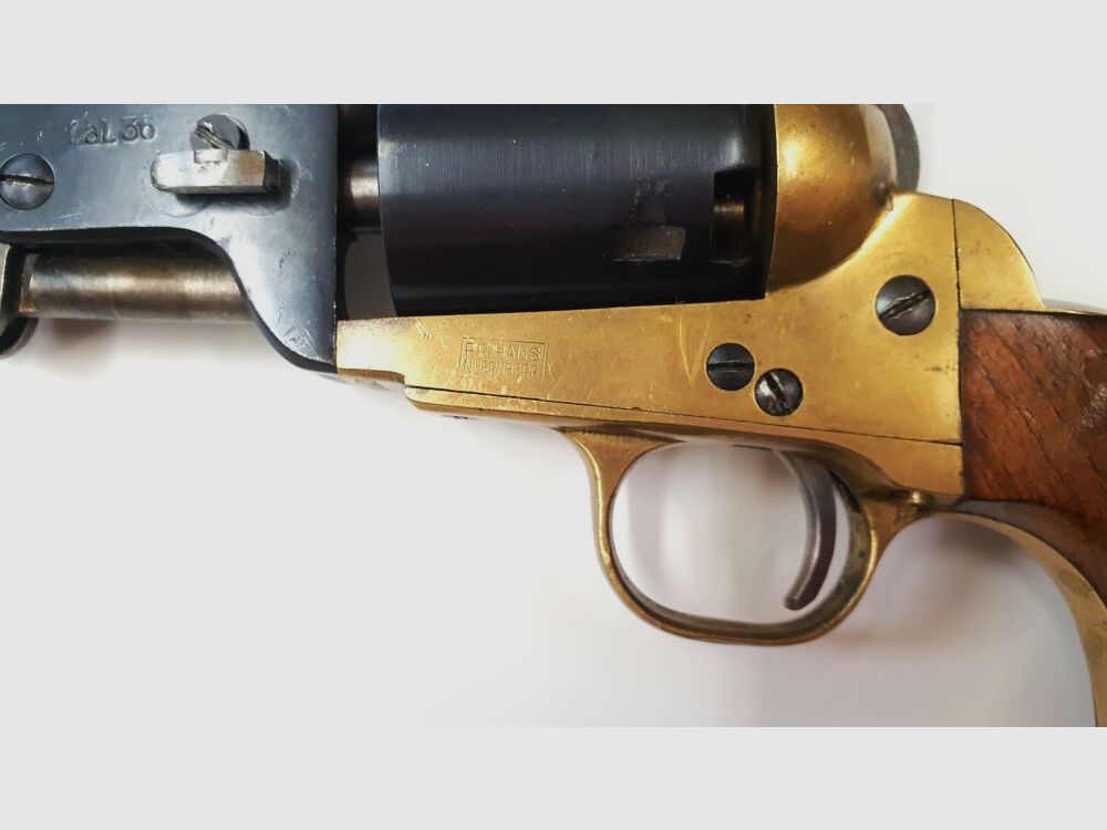 Revólver de percusión desconocido 1851 Navy, calibre .36 Black Powder cañón de 7,5 pulgadas