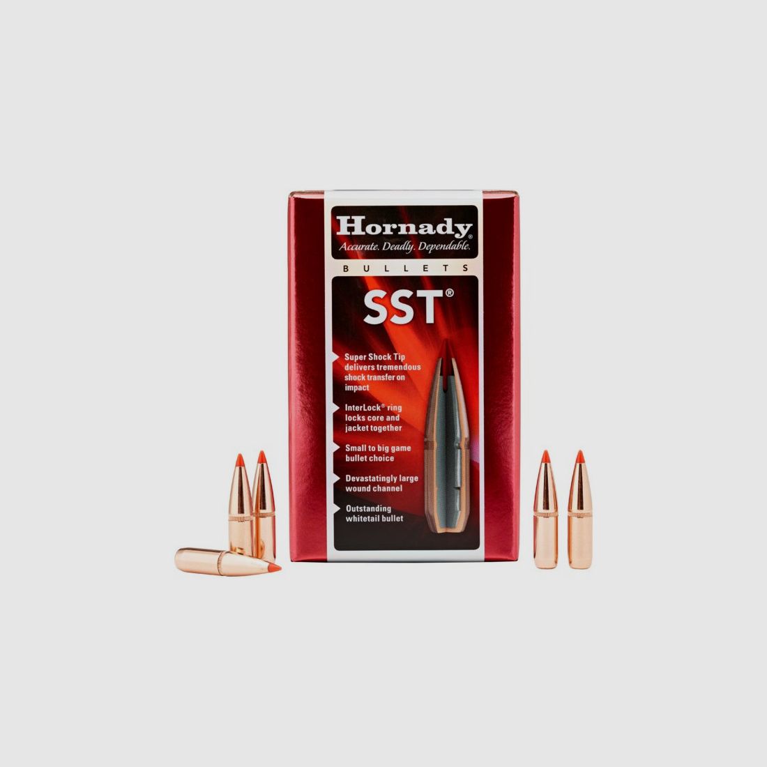 HORNADY GESCHOSSE 30 /308 165 GRS / 10,7 G SST 100 STK, Bild 1 von 2