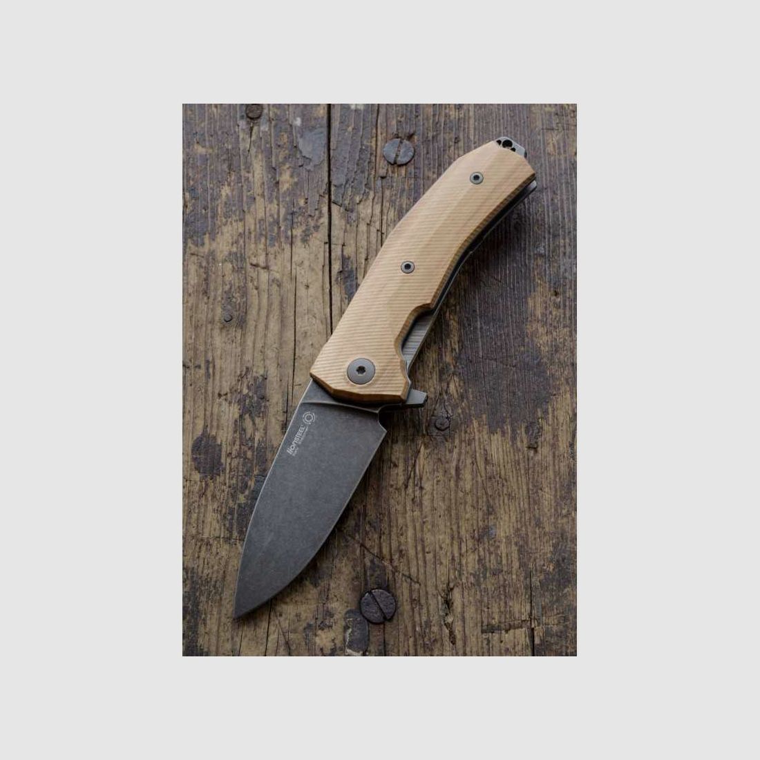 Lionsteel KUR Taschenmesser, Olive, schwarz, Sleipner