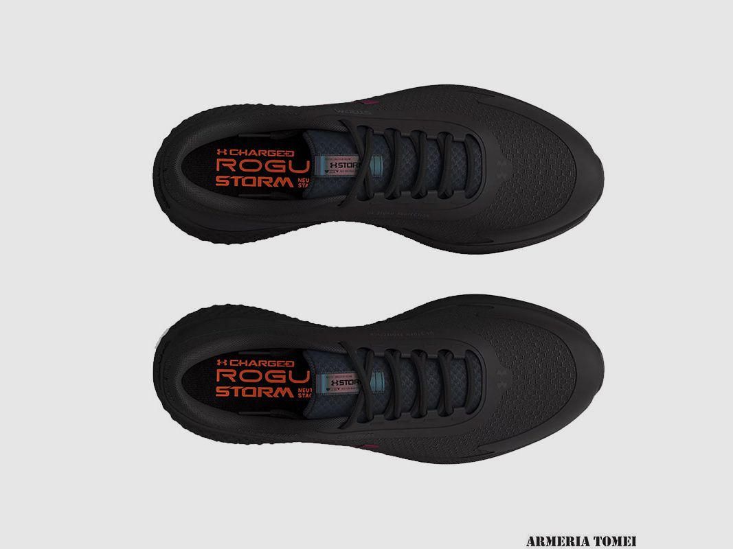 UNDER ARMOUR – UOMO – CHARGED ROGUE 3 STORM Black – 001, immagine 3 di 5