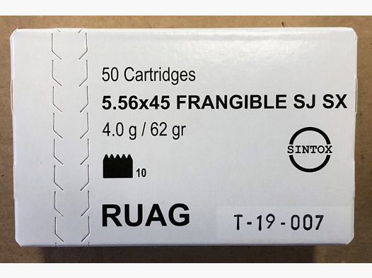 5.56×45 Frangilbe SJ SX 4g / 62gr