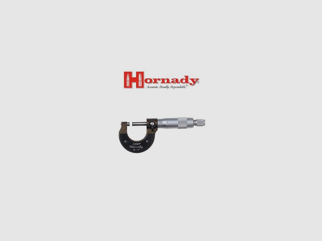 Hornady Mikrometer mit einer Genauigkeit von .001