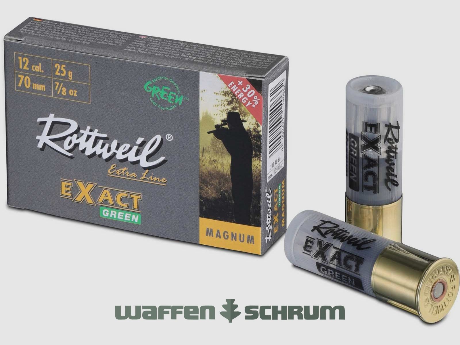 Rottweil 12/70 EXACT GREEN Semi Magnum 25g Bleifrei
