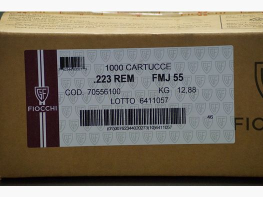 Fiocchi .223 Rem FMJ 55gr.