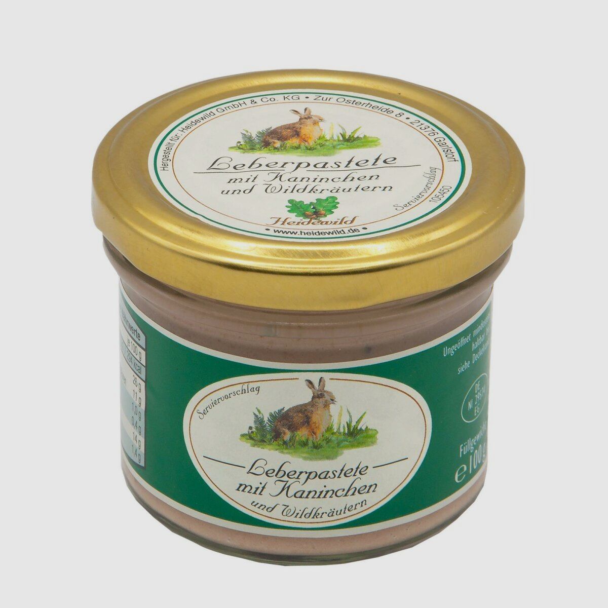 Heidewild Leberpastete mit Kaninchen und Wildkräutern