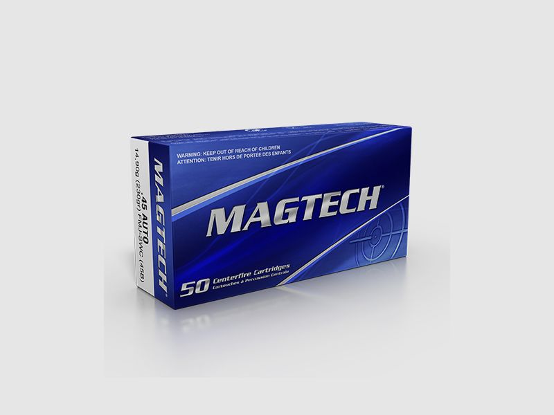 Magtech .45 ACP 230GR FMJ SWC 50 Patronen