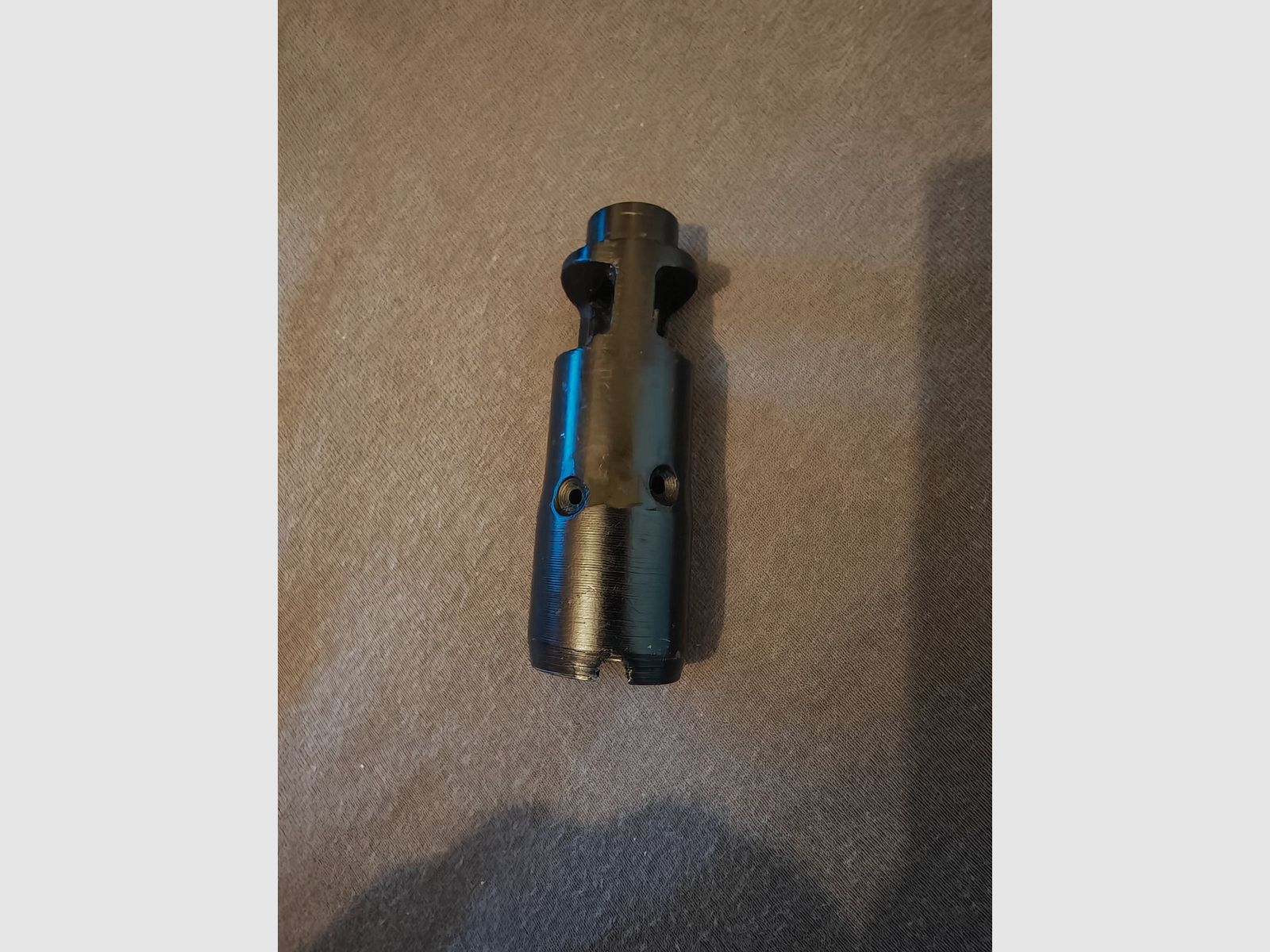 Seltene AK74 AK 74 Mündungsbremse | Frühe Version Halbmond (Crescent Cut) | Original Sowjetisch Izhmash | 5,45 x 39 mm Bohrung | Auch für Yunker Modelle passend