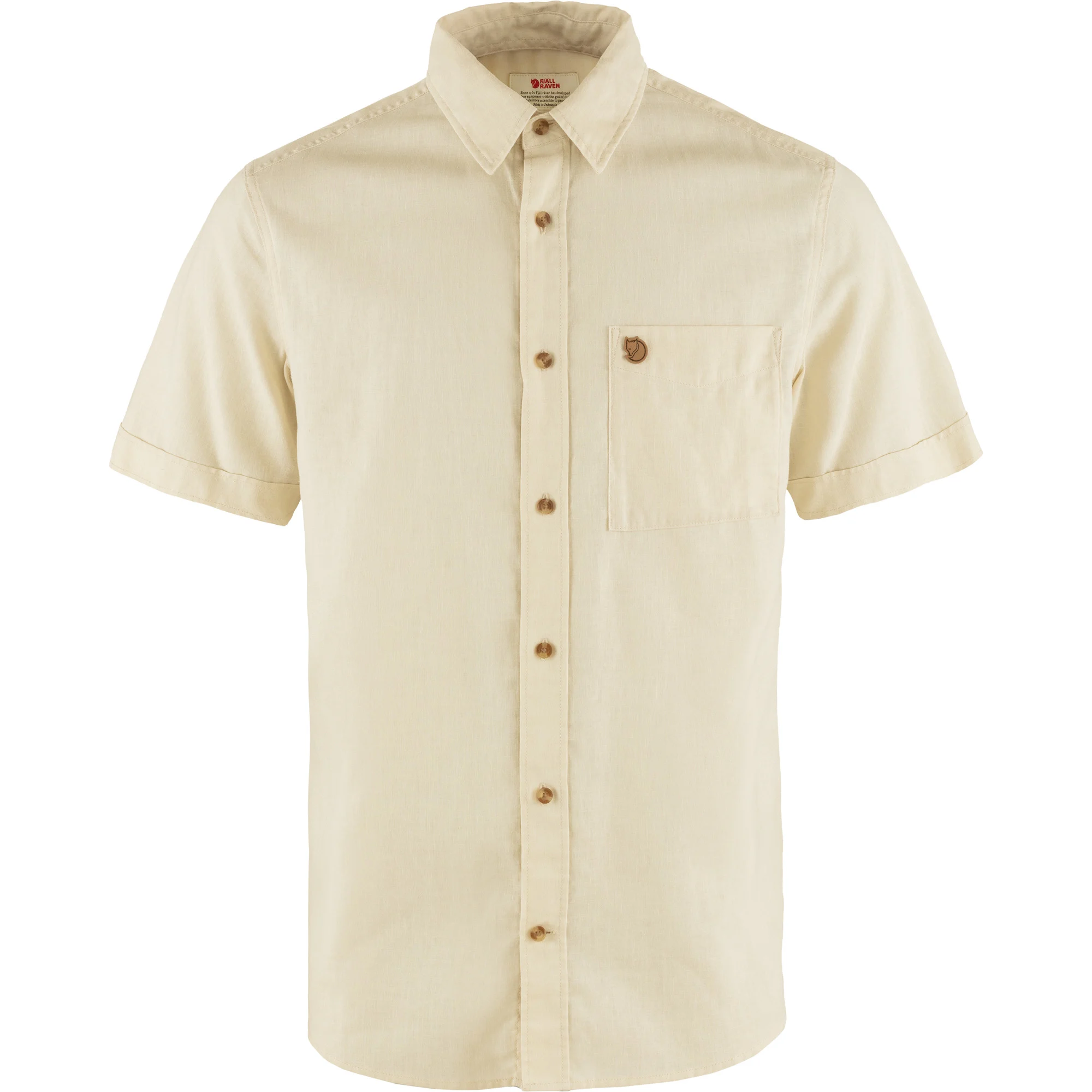 Fjällräven Ôvik Travel Shirt short-sleeved shirt men Chalk White, image 1 of 2