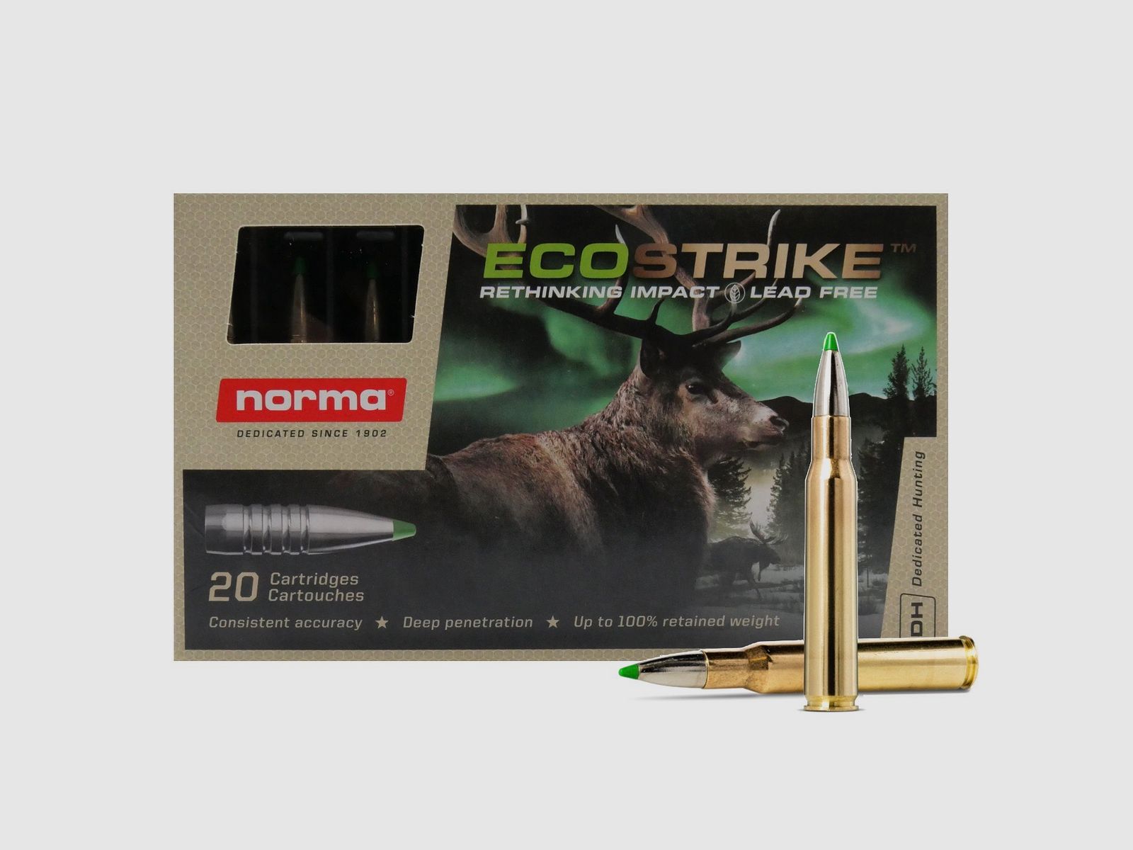 Norma Ecostrike .30-06 Spring 9,7g 150 gr loodvrij geweermunitie