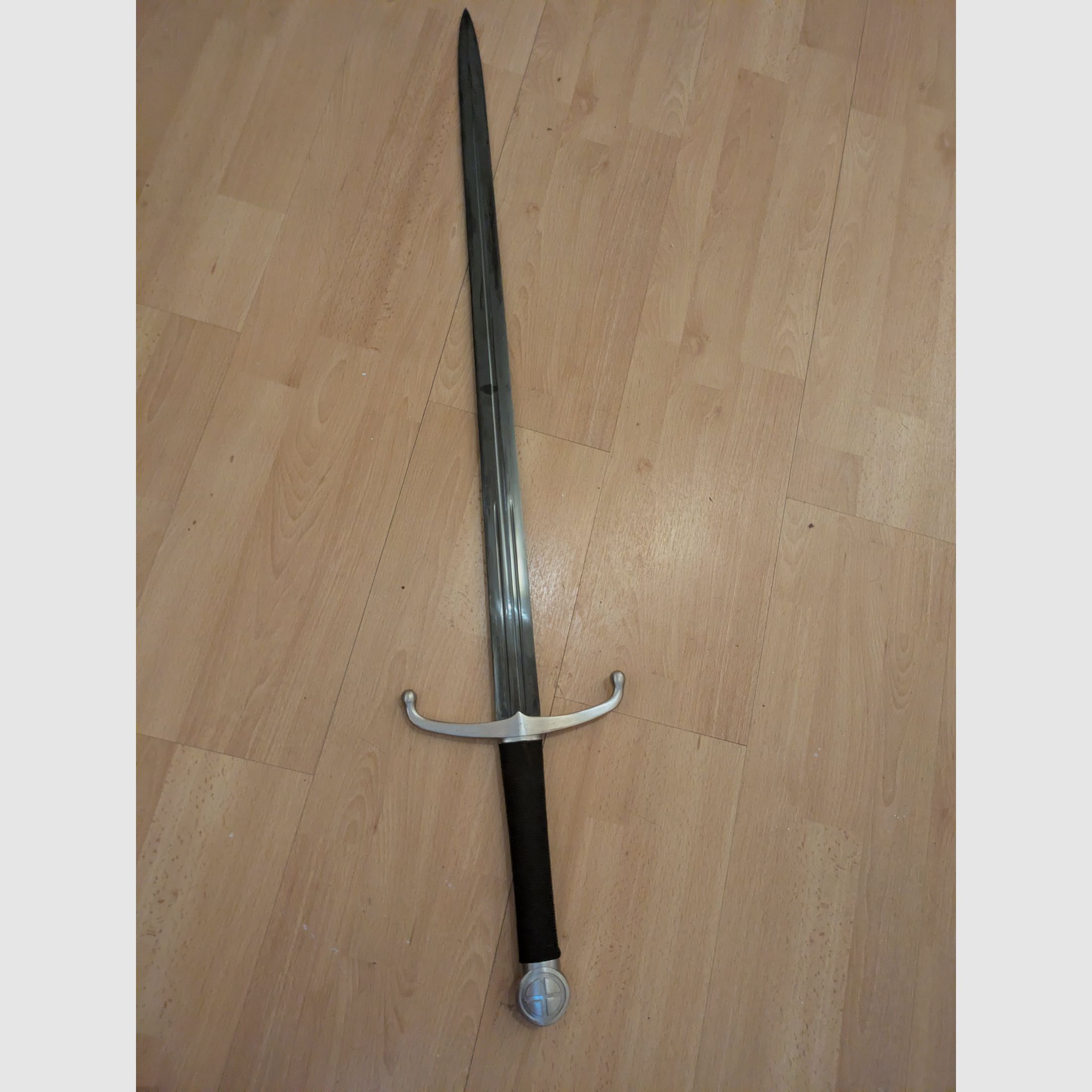 Épée médiévale avec fourreau - env. 80 cm de lame - Noir