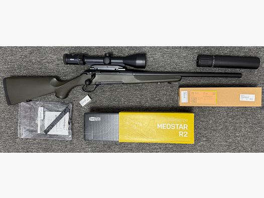 Haenel Jaeger 10  8x57IS + Meostar R2 2,5-15x56 & HLX Schalldämpfer