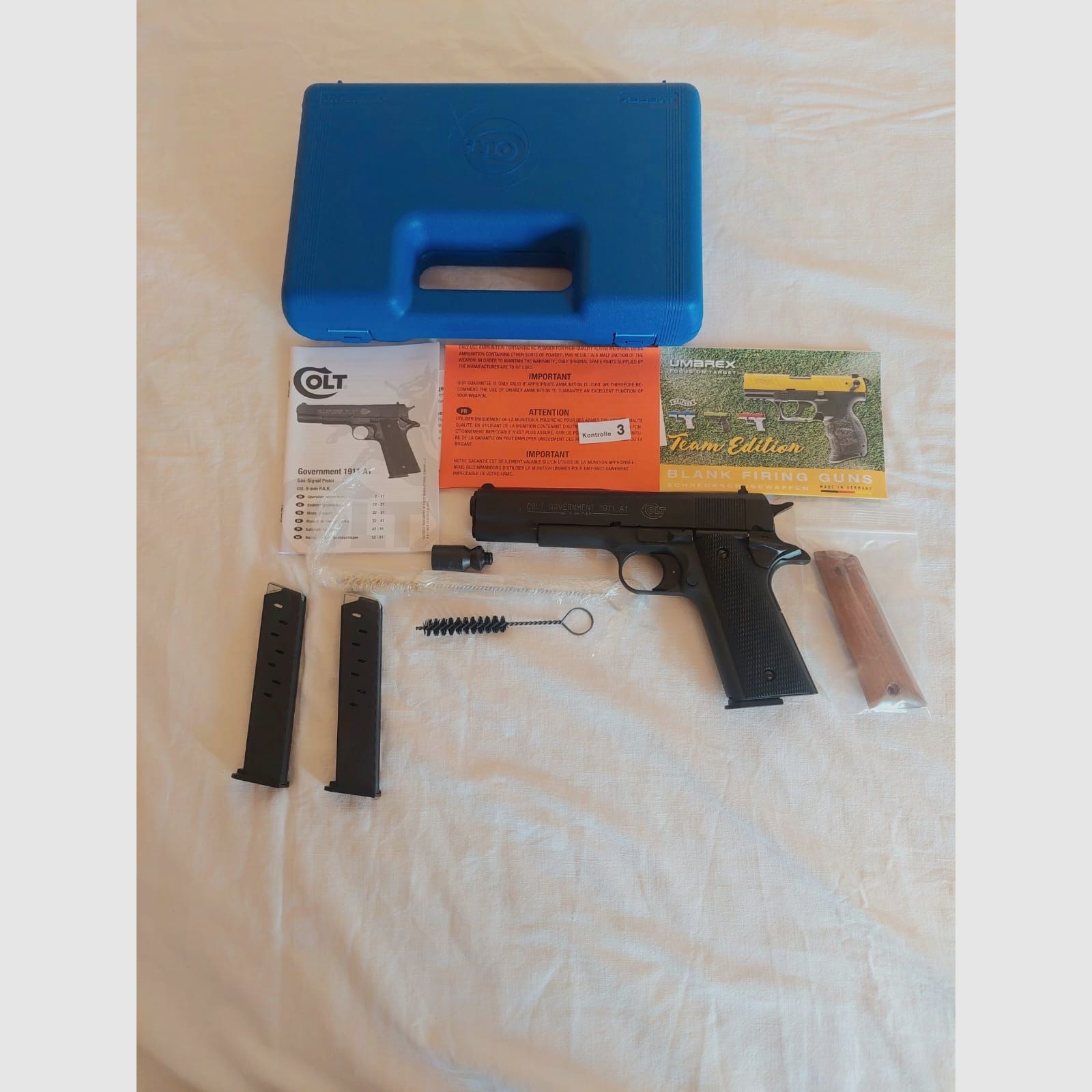 Colt Government 1911 geblauwde 9mm P.A.K Umarex VB