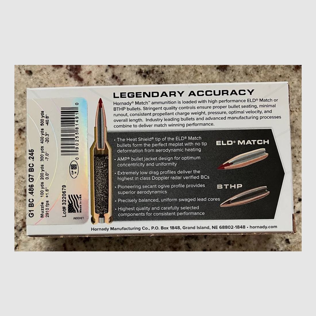 Hornady 6,5 Creedmoor 120gr, 300 Schuss
