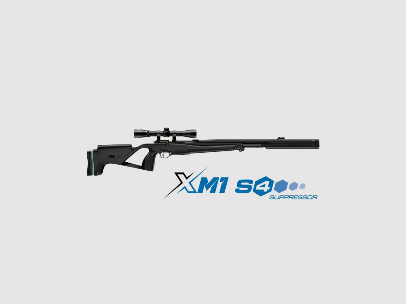 STOEGER AIRGUNS PCP XM1, S4 TŁUMIK KOMBO 35 DŻULI 4,5MM DIABOLO/.177 + POMPA, zdjęcie 1 z 5