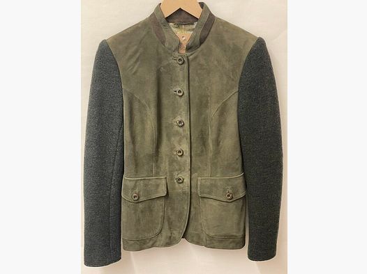Meindl Lederjacke Damen Vermont in Dunkelgrün