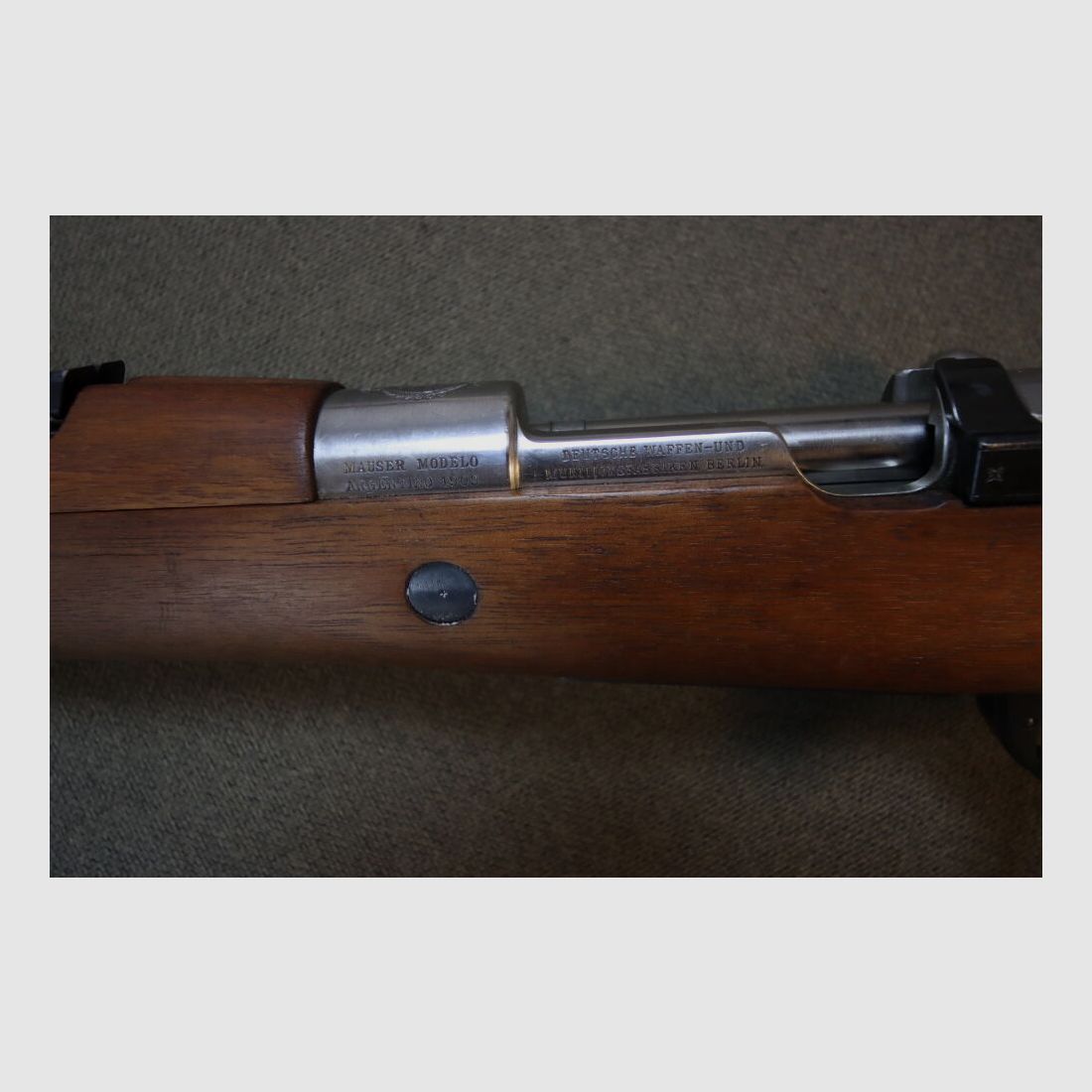 DWM Gewehr Mauser Modelo Argentino 1909 Cal. 7,65 Arg. número igual DWM Gewehr Mauser Modelo Argentino 1909 Cal. 7,65 Arg. número igual