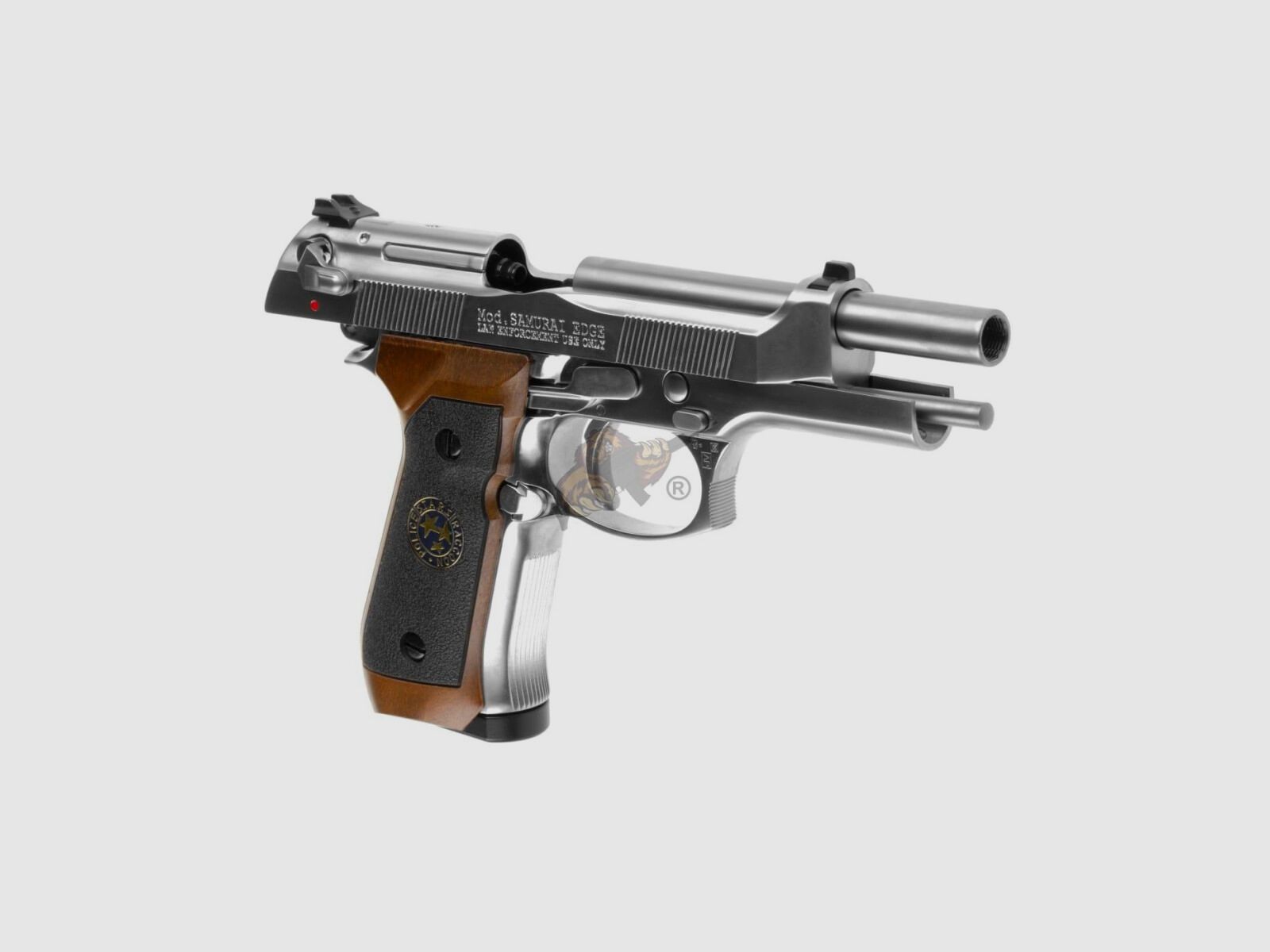 M92 Mod. Samurai Edge GBB CO2 Srebrny Całkowity Metal (Srebrny/Drewno) Airsoft -F-