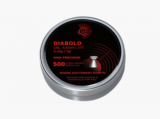 GECO 4,5MM - DIABOLO - 500 PEZZI
