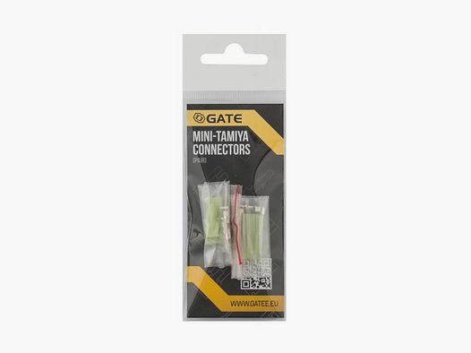 Par de conectores Gate Mini Tamiya - Alta conductividad - Montaje fiable - Para conexiones eléctricas seguras